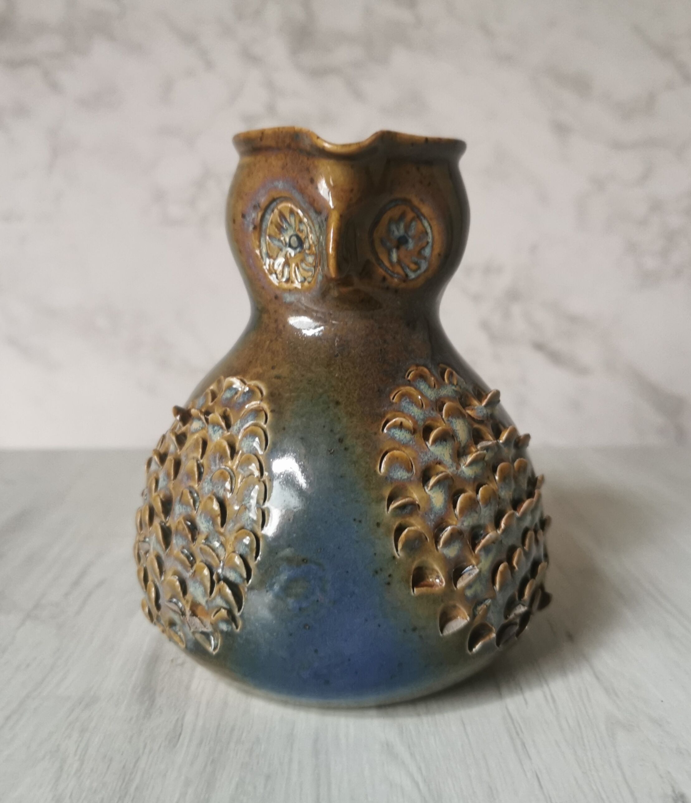 Zoomorphic pitcher owl