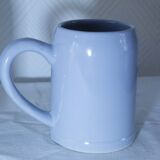 Set of 2 stoneware tankards / mugs 50cl light blue