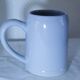 Set of 2 stoneware tankards / mugs 50cl light blue