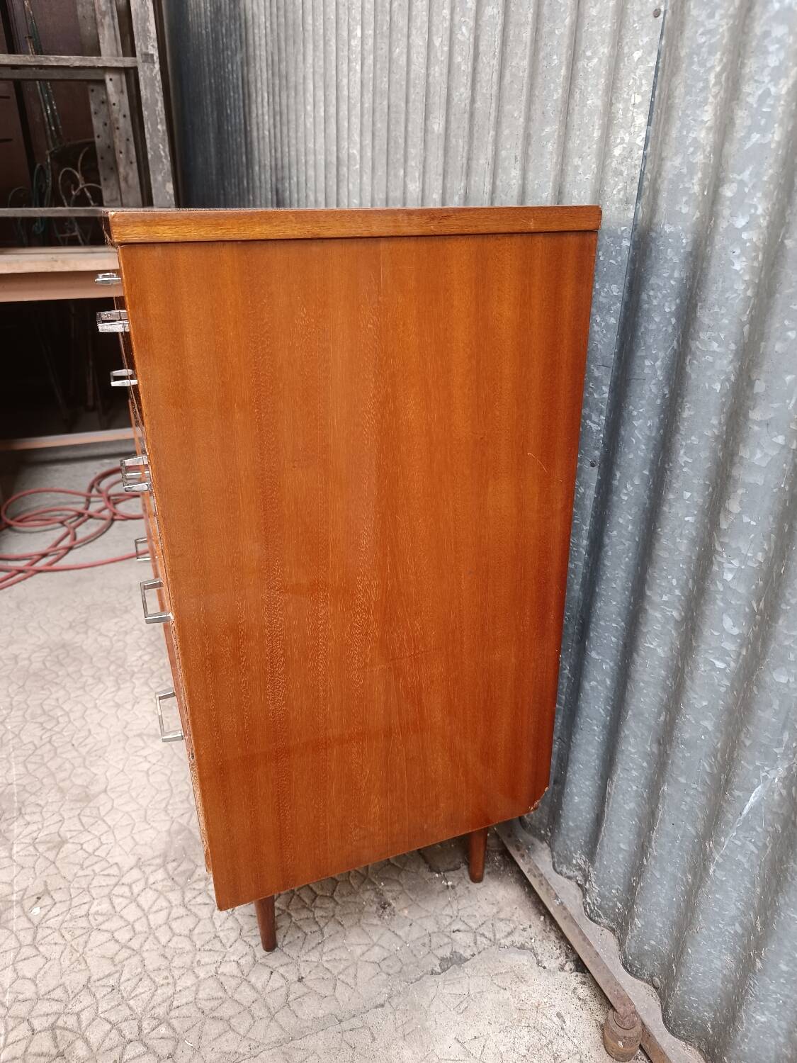 Vintage Scandinavian chest of drawers with 4 drawers