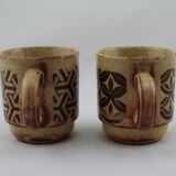 Set of 2 ceramic mugs