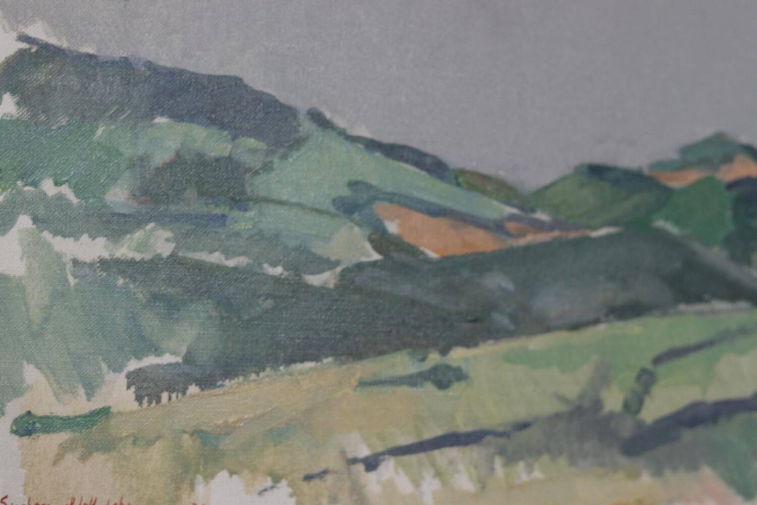 Swedish Oil on Canvas – “Valley” by Gustav-Adolf Johansson