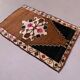 Vintage Turkish Rug 131x87 cm shabby carpet Kars Region Small