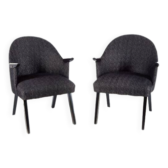 Set of 2 swallow armchairs,1960s