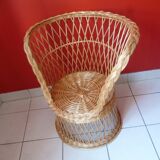 Wicker armchair from the 70s