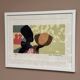 Original Swedish Color Lithograph – “Woman” by Lars Norrman – Signed