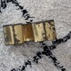 Brass sign letter, letter "u" decoration vintage shop