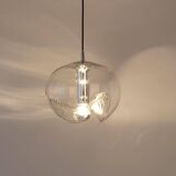 Clear Glass Pendants designed by Koch & Lowy, Germany, 1970s