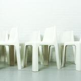 Set of 6 OZOO 700 Fiberglass Dining Chairs by Marc Berthier for Roche Bobois, 1970s