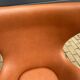 2 vintage Fritz Hansen Egg Chairs in cognac leather, in like-new condition.