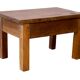 Bedside table - side table in natural burmese teak