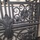 Art Deco coat rack wardrobe in wrought iron from the 1930s.