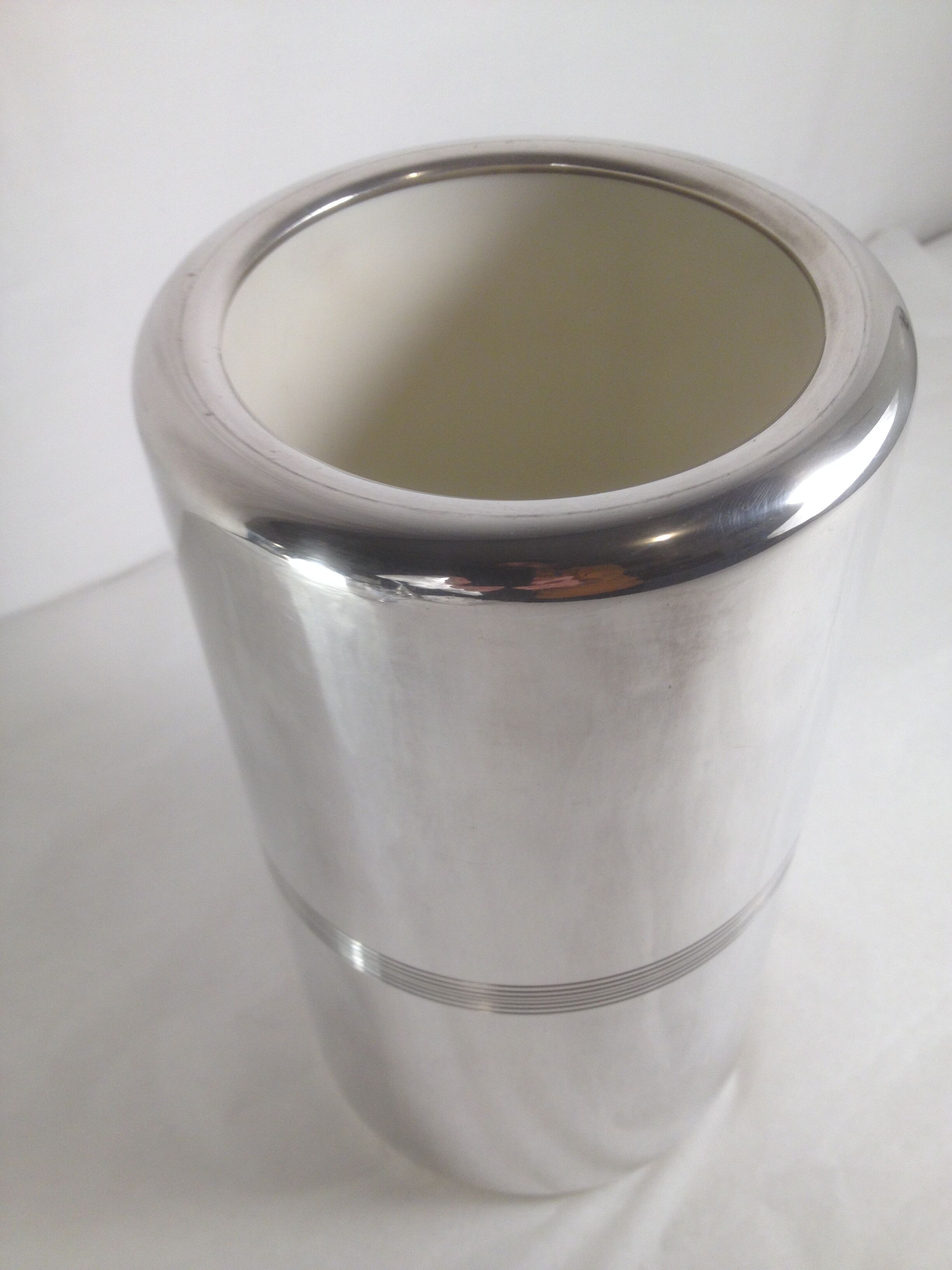 Bottle cooler, silver metal, Christofle