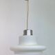 Design white glass pendant by Karel Volf, Czechoslovakia, 1970s