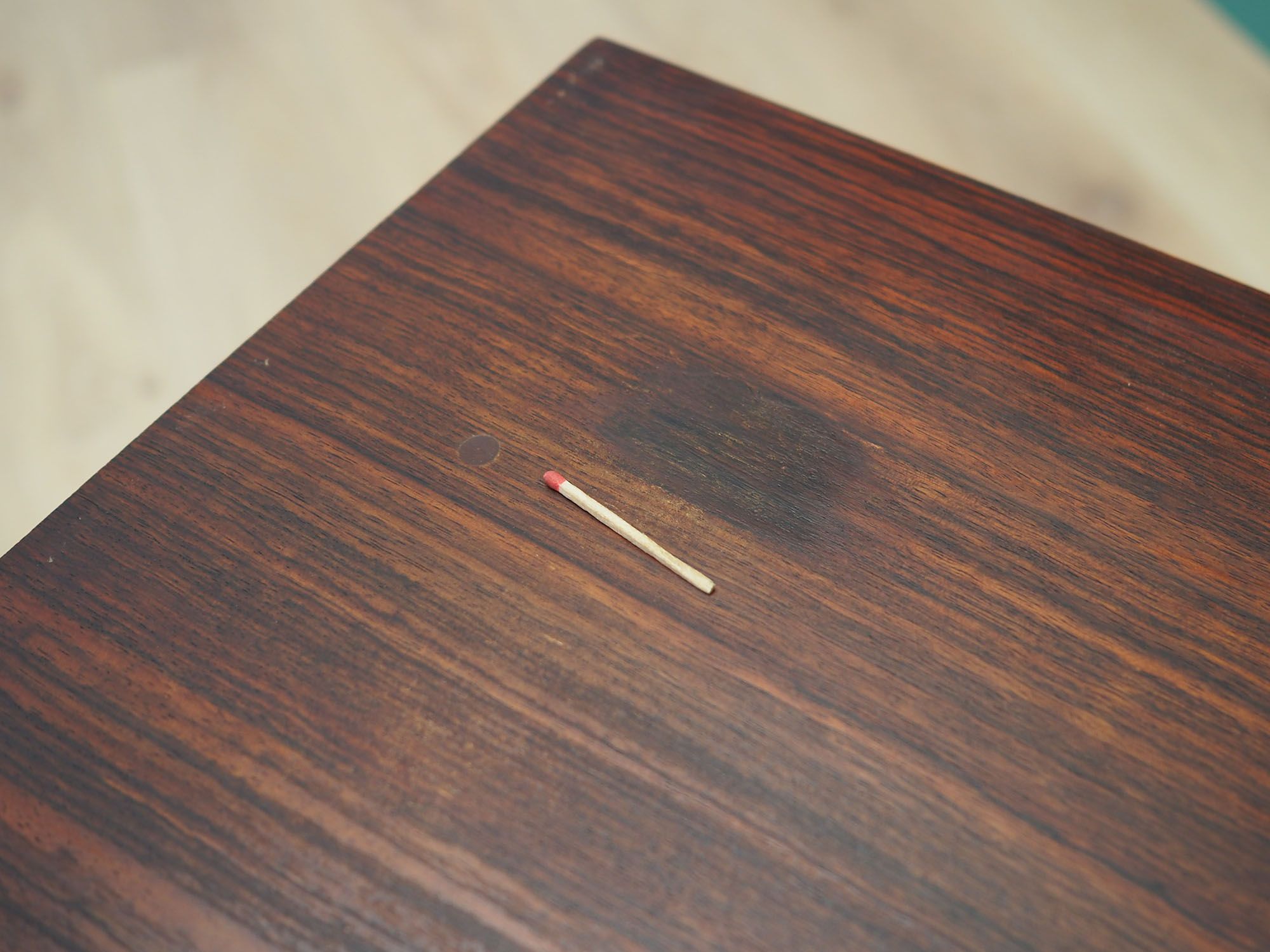 Rosewood chest of drawers, Danish design, 1970s, Ib Kofod Larsen, manufacturer: Faarup Mob