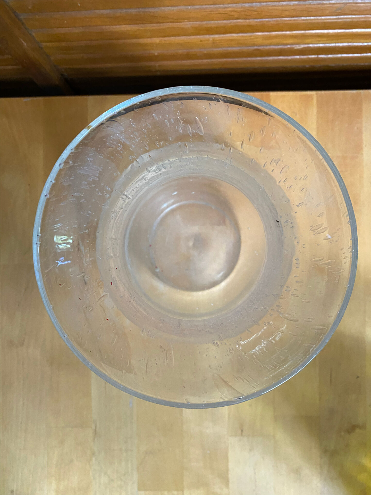 Vase ancien style Biot en verre soufflé bullé