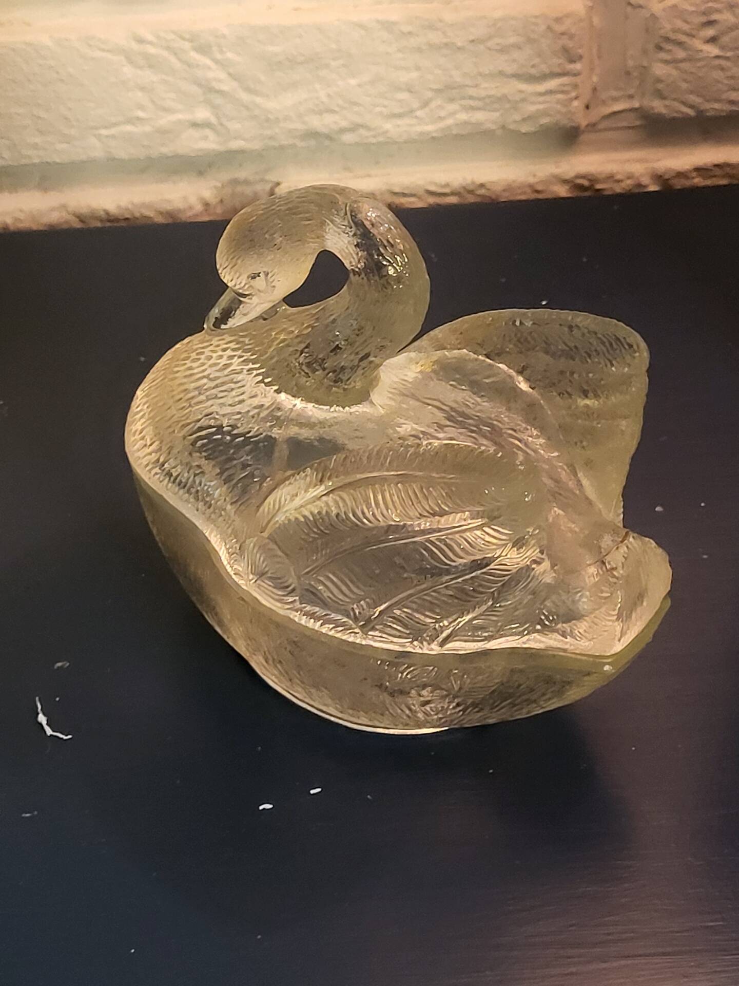 Swan butter dish