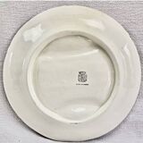 Set of 6 old Onnaing barbotine asparagus plates