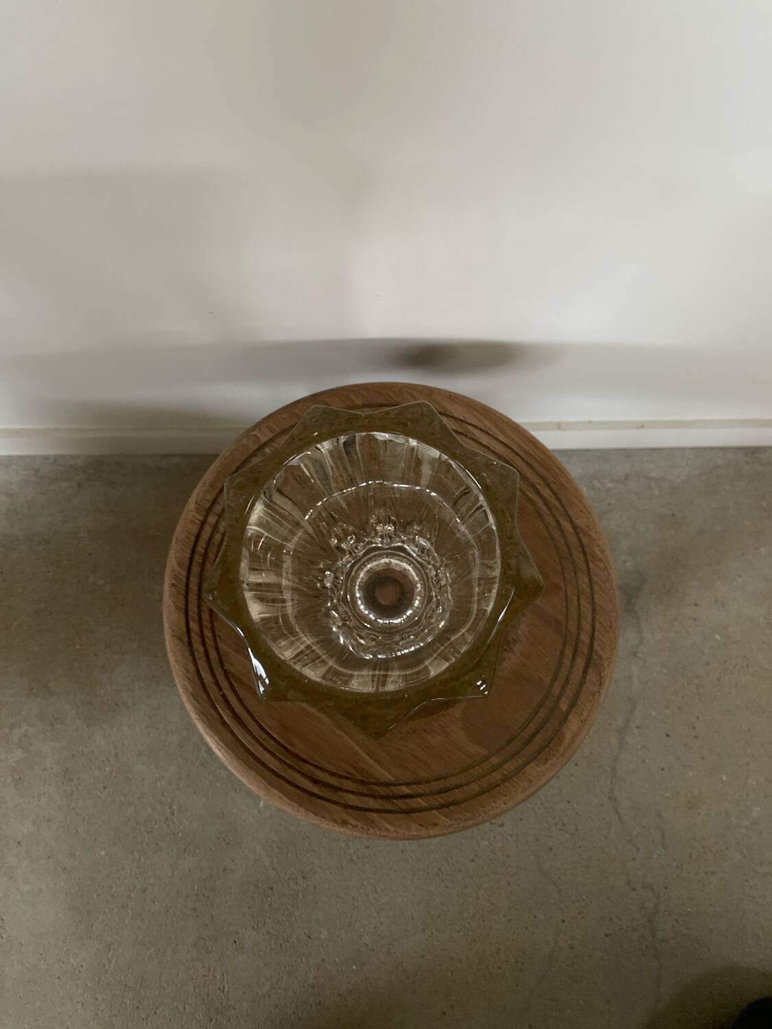 Vase en Verre moule années 50