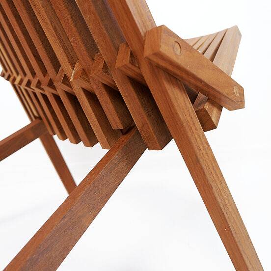 Paire de chaises pliantes en teck - intérieur extérieur