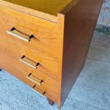 Vintage Scandinavian style oak chest of drawers circa 70's