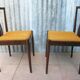 Danish Modern Slat Back Dining Chairs in Rosewood, Set of 2