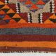 Colorful Multicolor Tribal Kilim Runner Rug, 82x295Cm