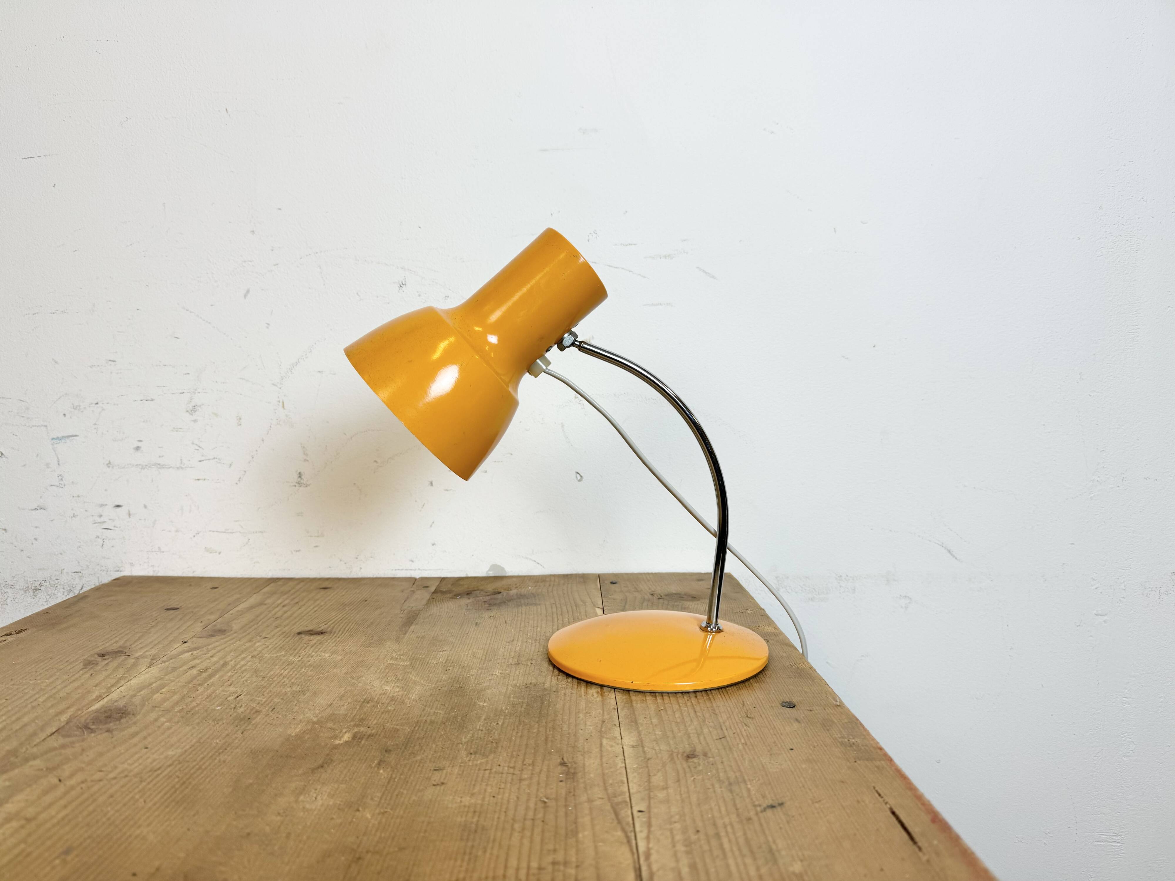 Orange Table Lamp by Josef Hurka for Napako, 1970s