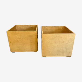 Paire de gros cache pots Saporetti 1980