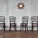 Series 4 wooden chairs 1950 fischel