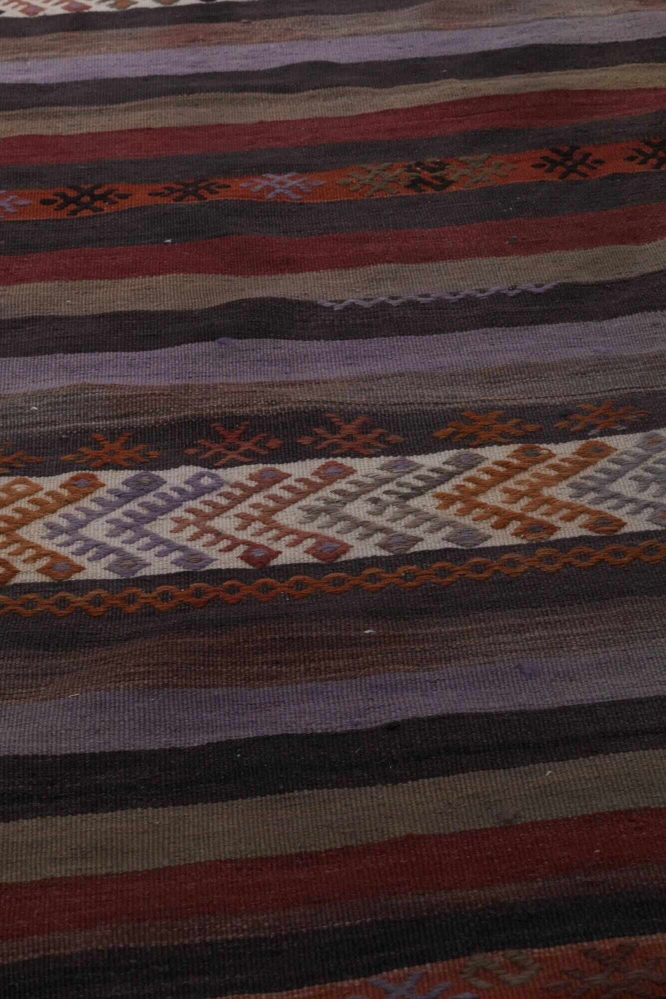 Vintage Turkish hallway rug 60x780 cm