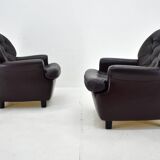 Design, Scandinavian, leather armchairs by Peem, 1970s, Finland