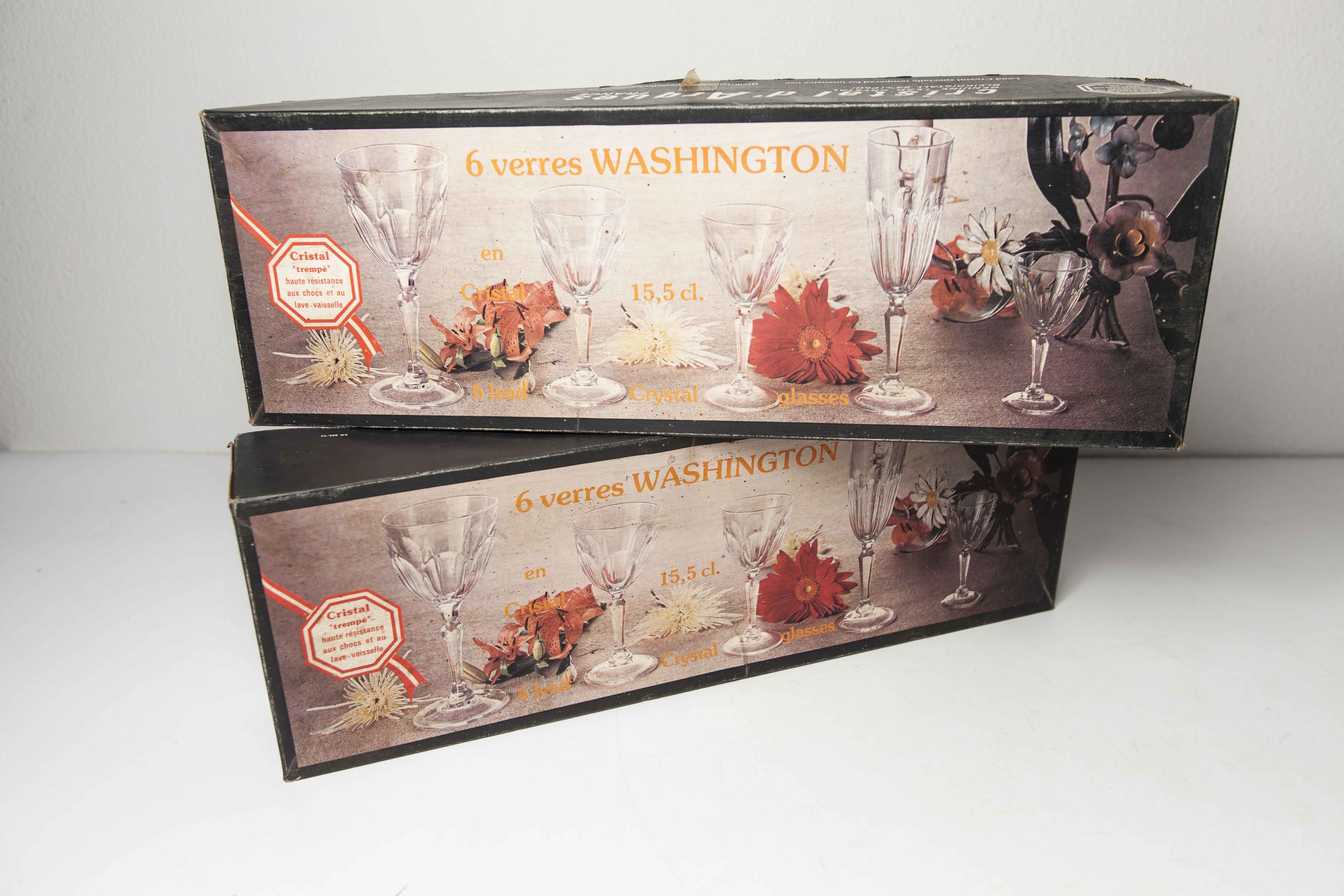 12 Crystal Glasses of Washington model arques