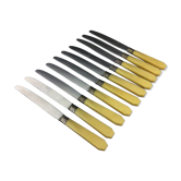 Set of 10 bakelite stainless steel knives