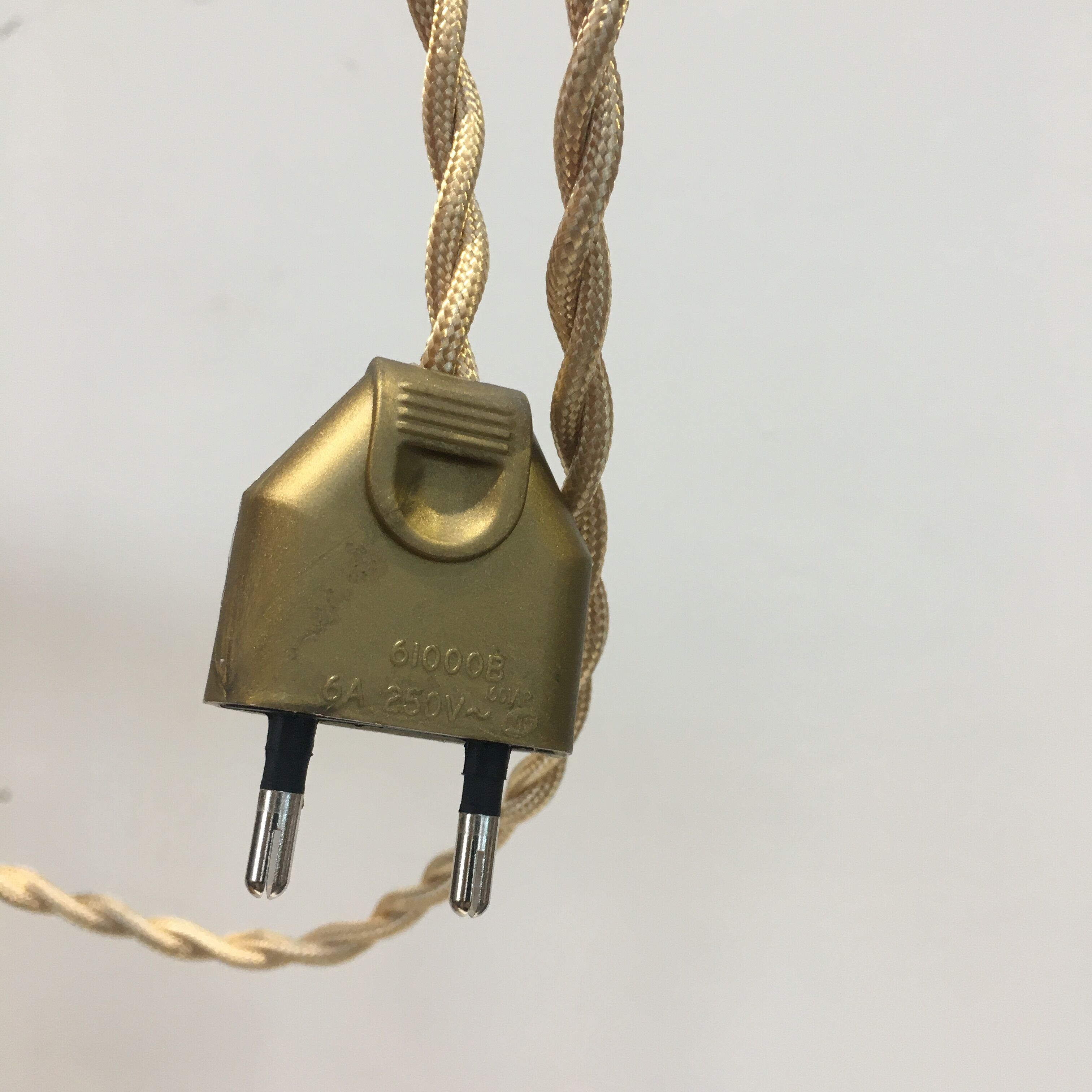 Lamp in mother-of-pearl and brass