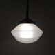 Glass hanging art deco ceiling light. aluminium structure