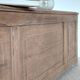 Large antique wedding chest in raw oak from the 19th century (shallow depth)