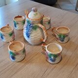 Old barbotine coffee service