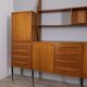 Buffet en teck vintage des années 1960 avec système mural, design italien.