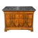 Louis-Philippe style secretary chest of drawers from the 19th century with walnut burl veneer.