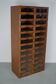 Vintage Dutch oak haberdashery shop cabinet, 1930s