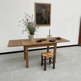 Oak farmhouse table 120cm + 200cm extensions