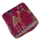 Handmade Berber pouf in wool 60 X 60 X 20 CM