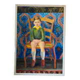 Polish school portrait of Cyan (1912-1981)