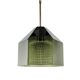 Mid-Century Scandinavian Glass & Brass Ceiling Light by C. Fagerlund, 1960s