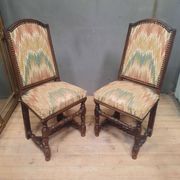 Paire de chaises d'époque Louis XIII