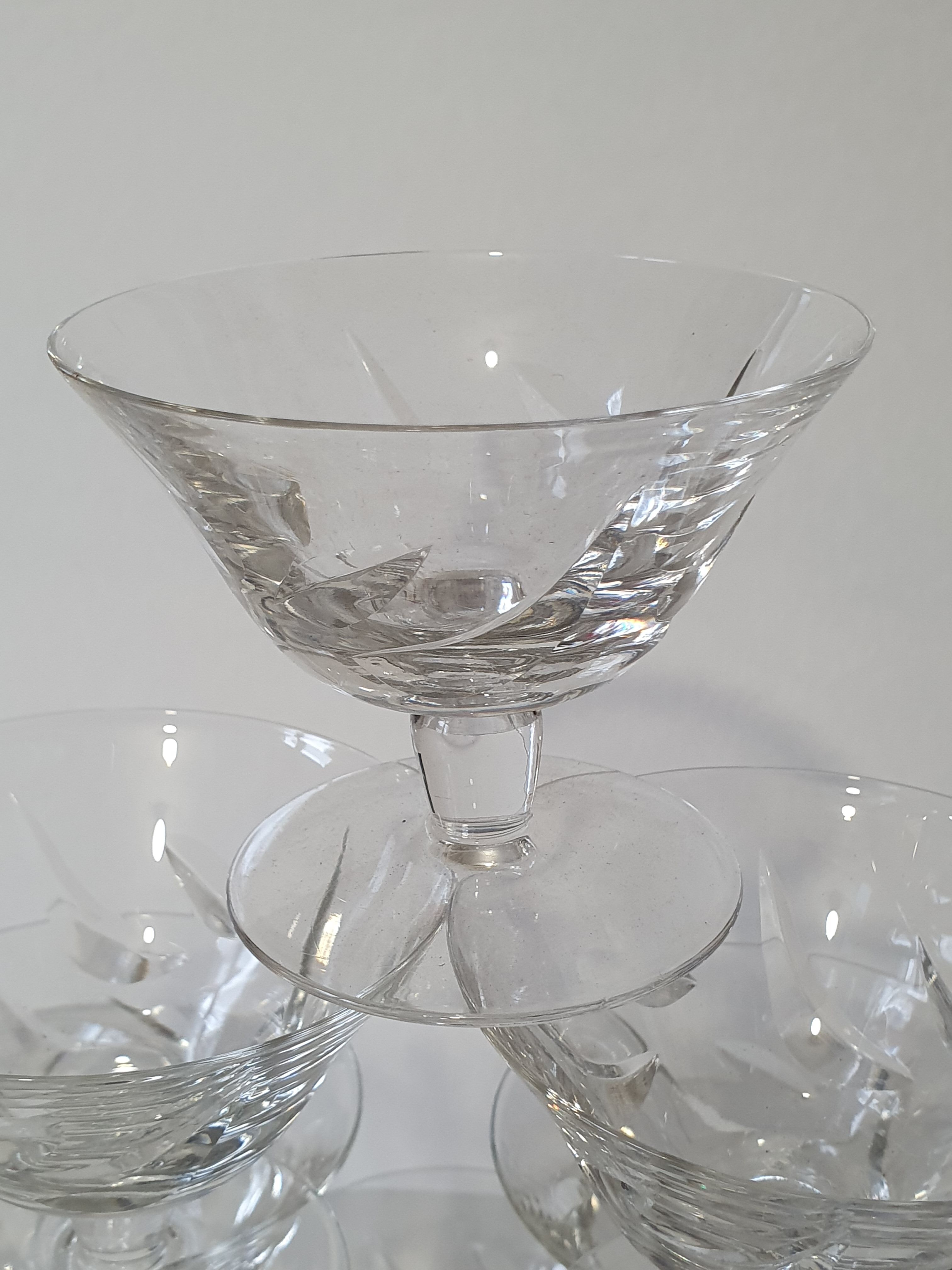 Champagne cups stamped "Saint louis"