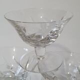 Champagne cups stamped "Saint louis"
