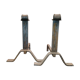 Pair of cast iron chenet