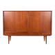Buffet Haut Mid-Century en Teck Modèle 13 par Gunni Omann pour Omann Jun